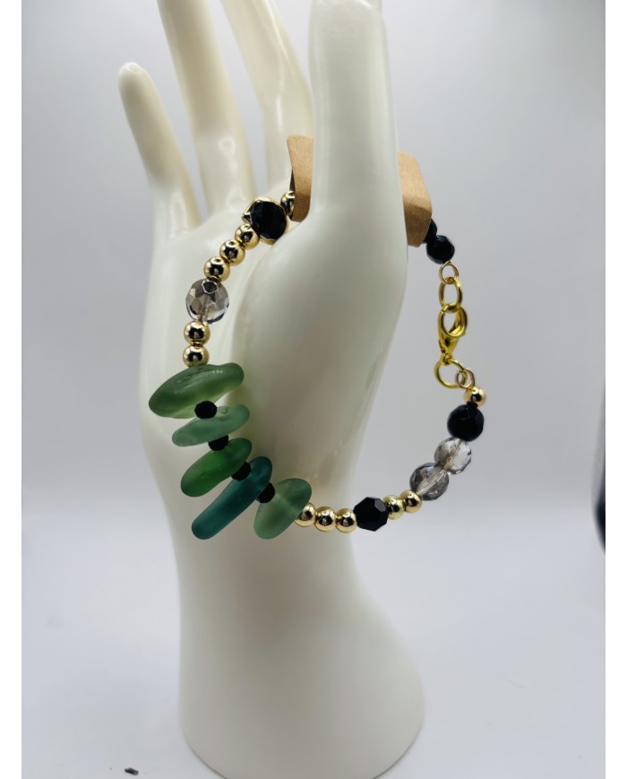 PULSERA DE CRISTAL MARINO