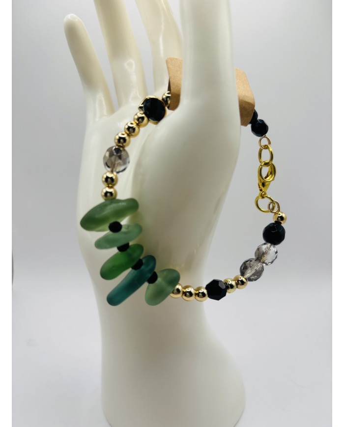 PULSERA DE CRISTAL MARINO