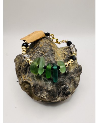 PULSERA DE CRISTAL MARINO