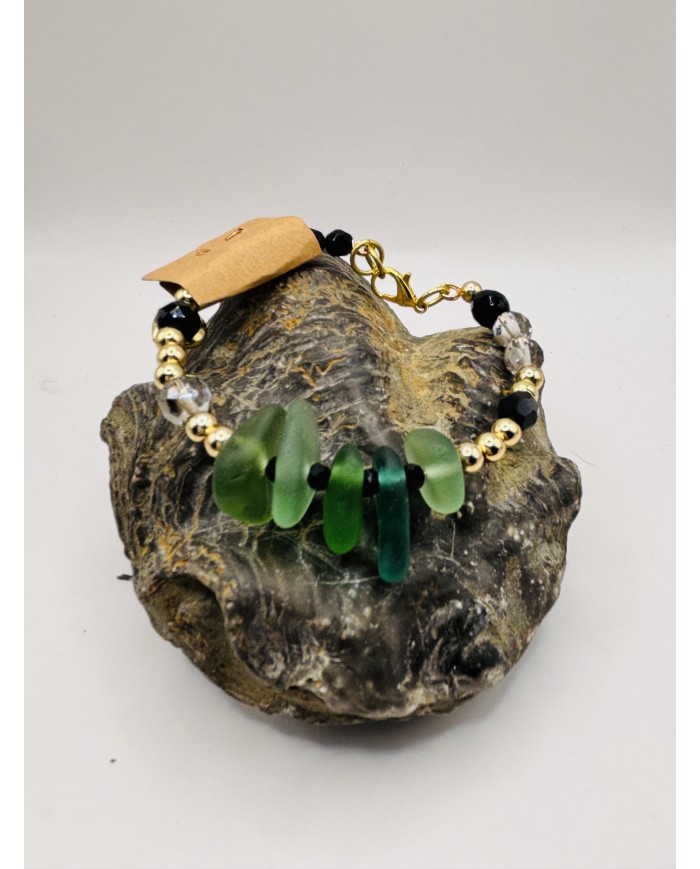 PULSERA DE CRISTAL MARINO