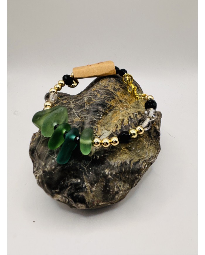 PULSERA DE CRISTAL MARINO