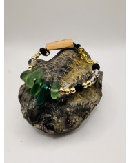 PULSERA DE CRISTAL MARINO
