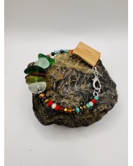 PULSERA ARTESANA DE CRISTAL MARINO