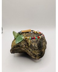 PULSERA ARTESANA DE CRISTAL MARINO