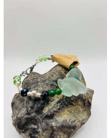 PULSERA DE CRISTAL MARINO