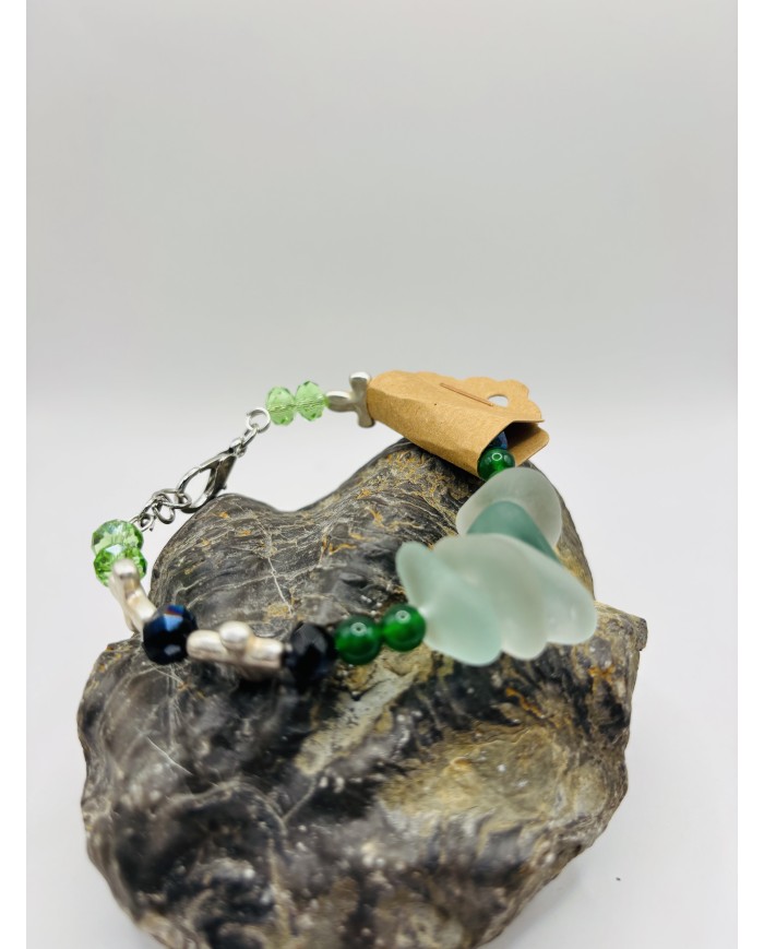 PULSERA DE CRISTAL MARINO