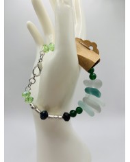 PULSERA DE CRISTAL MARINO