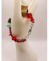 PULSERA ARTESANA DE CRISTAL MARINO