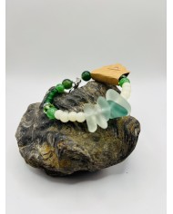 PULSERA ARTESANA DE CRISTAL MARINO