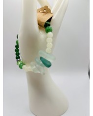 PULSERA ARTESANA DE CRISTAL MARINO