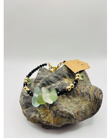 PULSERA ARTESANA DE CRISTAL MARINO
