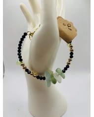 PULSERA ARTESANA DE CRISTAL MARINO