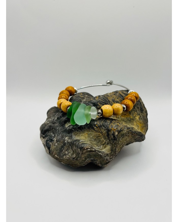 PULSERA DE CRISTAL MARINO ARTESANA