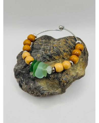 PULSERA DE CRISTAL MARINO ARTESANA