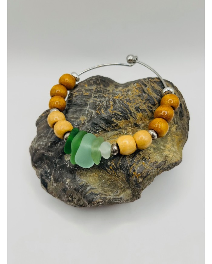 PULSERA DE CRISTAL MARINO ARTESANA