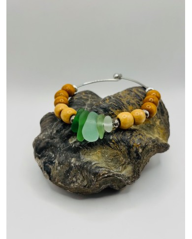 PULSERA DE CRISTAL MARINO ARTESANA