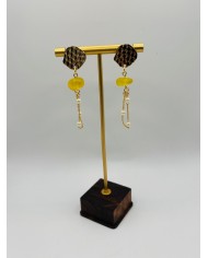 PENDIENTES ARTESANOS DE CRISTAL MARINO