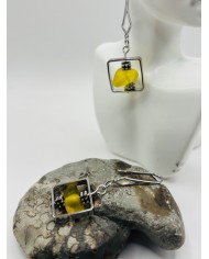 PENDIENTES ARTESANOS DE CRISTAL MARINO ARTESANOS