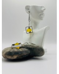 PENDIENTES ARTESANOS DE CRISTAL MARINO ARTESANOS