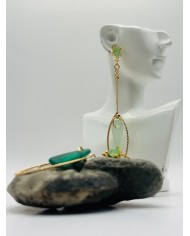PENDIENTES ARTESANOS DE CRISTAL MARINO