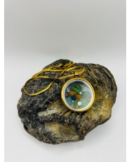 COLLAR DE CRISTAL MARINO