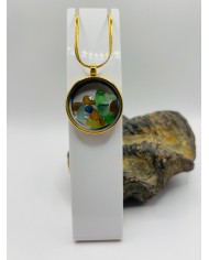 COLLAR DE CRISTAL MARINO