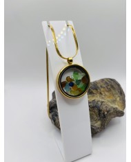 COLLAR DE CRISTAL MARINO