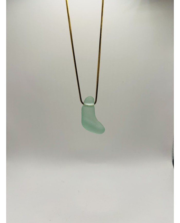 COLLAR ARTESANO DE CRISTAL MARINO