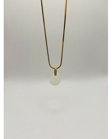 COLLAR ARTESANO DE CRISTAL MARINO