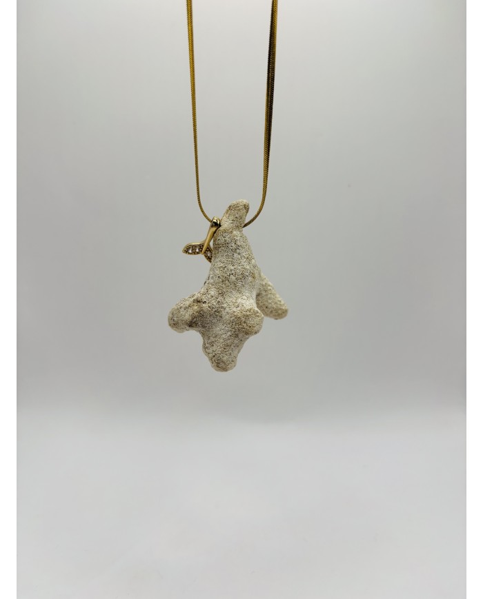 COLLAR ARTESANO DE CORAL NATURAL SECO