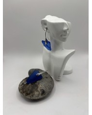 PENDIENTES ARTESANOS DE CRISTAL MARINO