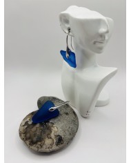PENDIENTES ARTESANOS DE CRISTAL MARINO