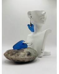 PENDIENTES ARTESANOS DE CRISTAL MARINO