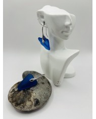 PENDIENTES ARTESANOS DE CRISTAL MARINO