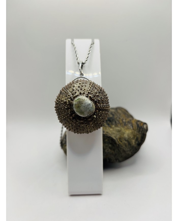 COLLAR ARTESANO DE ERIZO DE MAR NATURAL
