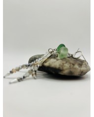 PENDIENTES ARTESANOS DE CRISTAL MARINO