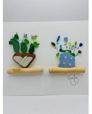 ILUSTRACIÓN CON MAR , AMOR Y CRISTAL MARINO