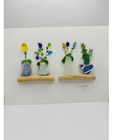 ILUSTRACIÓN CON CRISTAL MARINO, MAR Y CARIÑO