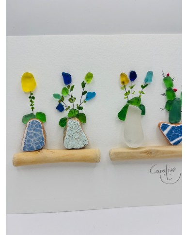 ILUSTRACIÓN CON CRISTAL MARINO, MAR Y CARIÑO