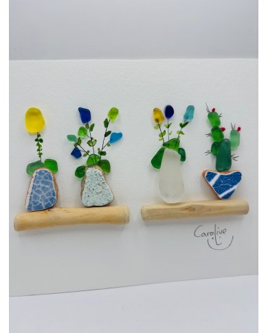 ILUSTRACIÓN CON CRISTAL MARINO, MAR Y CARIÑO