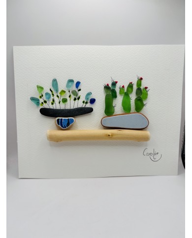 ILUSTRACIÓN HECHA CON AMOR  Y CRISTAL MARINO