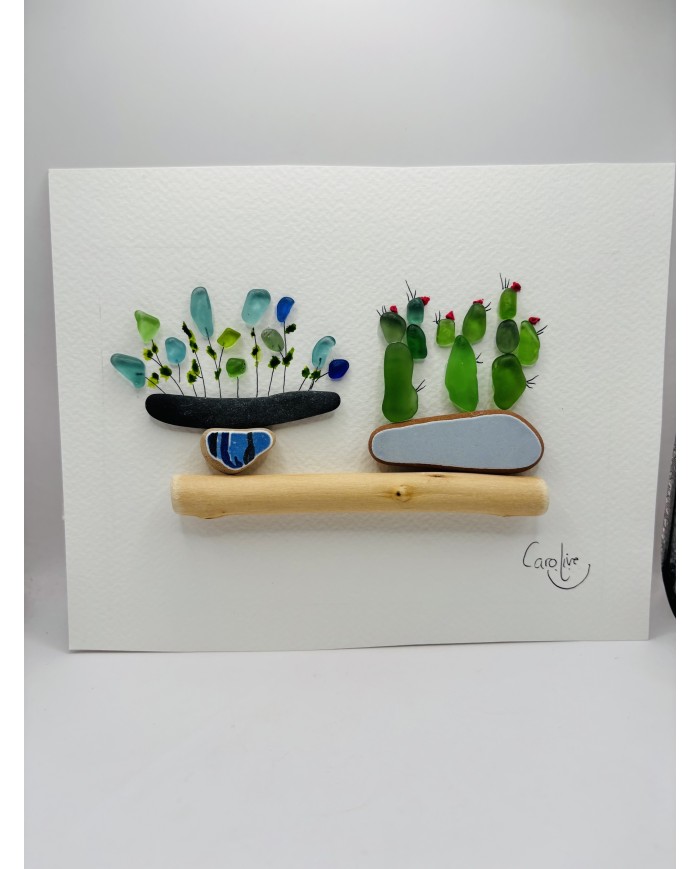 ILUSTRACIÓN HECHA CON AMOR  Y CRISTAL MARINO