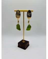 PENDIENTES DE CRISTAL MARINO ARTESANOS