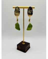 PENDIENTES DE CRISTAL MARINO ARTESANOS