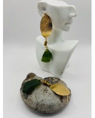 PENDIENTES DE CRISTAL MARINO ARTESANOS