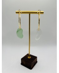 PENDIENTES DE CRISTAL MARINO ARTESANOS