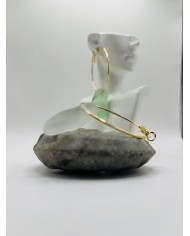 PENDIENTES DE CRISTAL MARINO  ARTESANOS