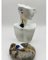 PENDIENTES ARTESANOS DE PORCELANA ANTIGUA
