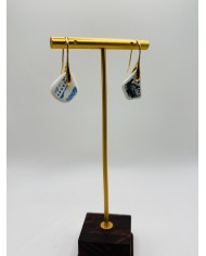 PENDIENTES ARTESANOS DEPORCELANA ANTIGUA
