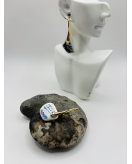 PENDIENTES ARTESANOS DEPORCELANA ANTIGUA
